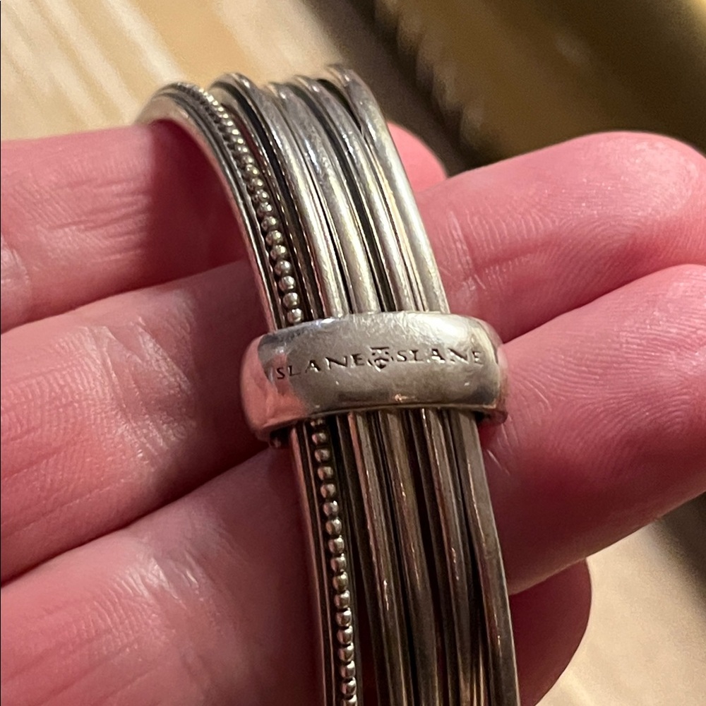 Slane & Slane Sterling Silver Multi-Bangle Bracelet - Picture 4 of 6